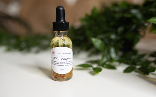 “I AM COURAGEOUS” MANTRA RITUAL OIL