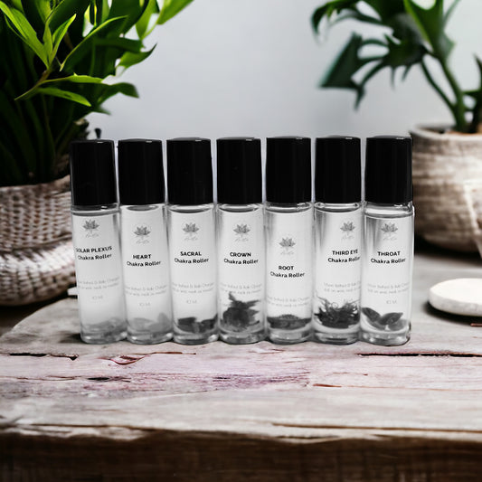 CHAKRA AROMATHERAPY ROLLER BUNDLE- ALL 7 ROLLERS!!