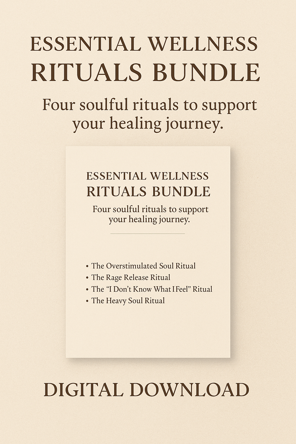 Indispensable Rituals Mini Rituals Bundle (Printable PDF) Digital – Essential Wellness With ...